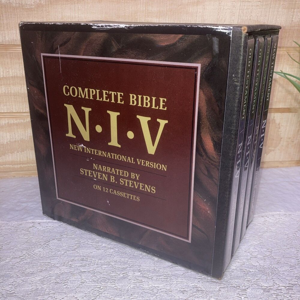 The Bible NIV Version Complete Cassette Set Old New Testament Steven Stevens